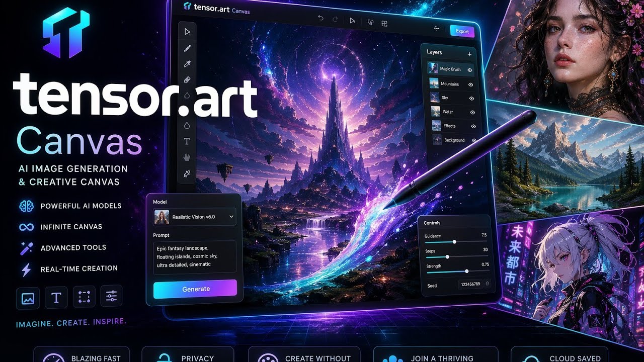 Changer for CreatorsCreate Stunning AI Videos & Images with TensorArt ...