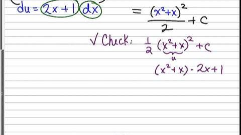 6.2 Integration by Substitution