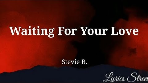 Waiting For Your Love || Stevie B || Lyric Video