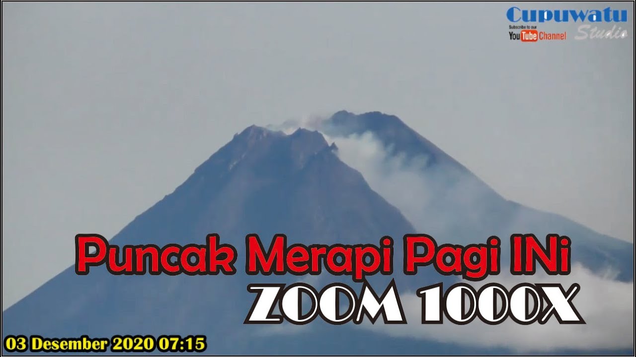 Merapi Hari Ini Zoom 1000x - 3 Desember 2020