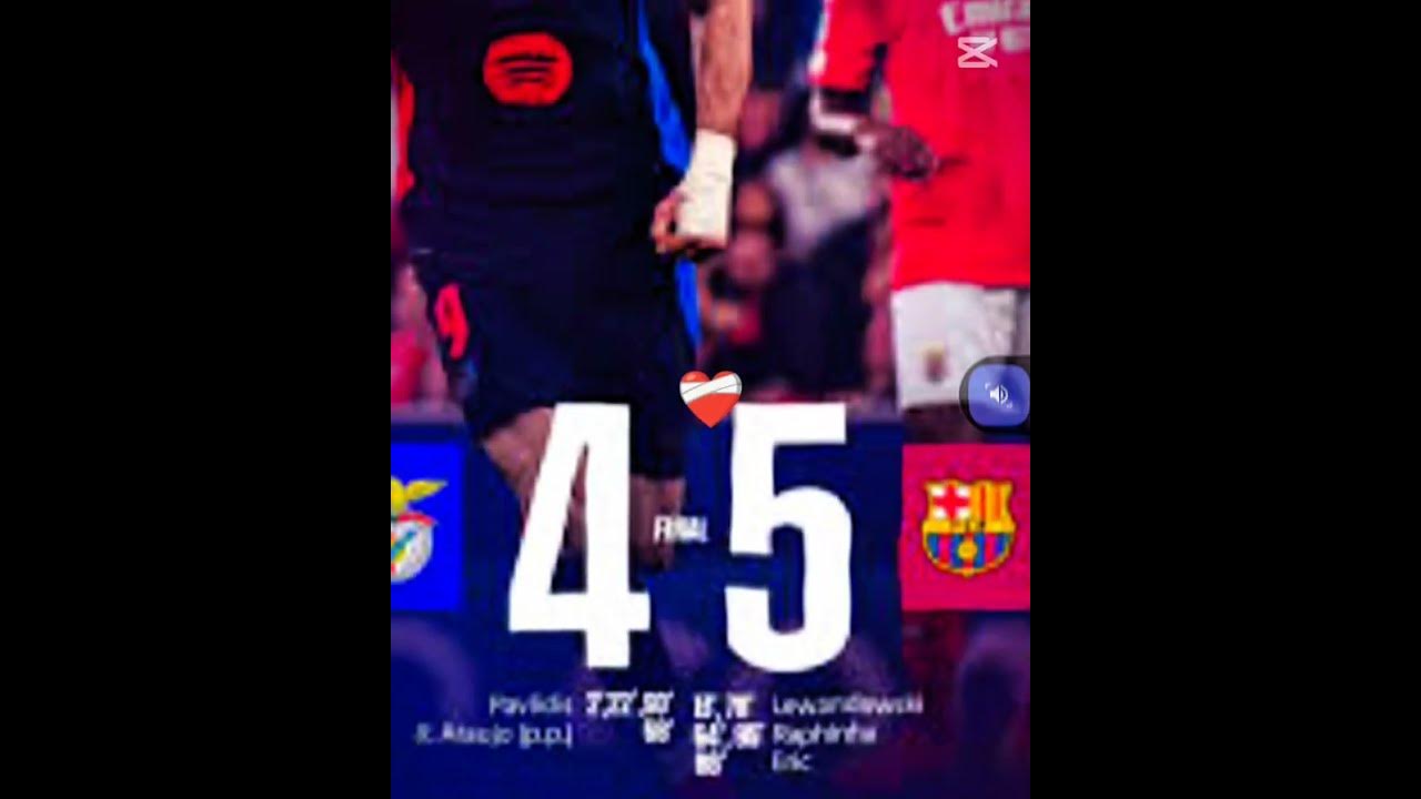 Barcelona vs Benfica ☠️ YouTube