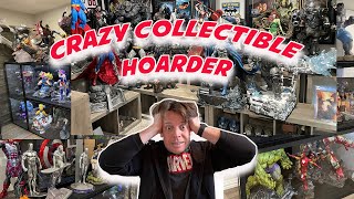 HOARDER OF COLLECTIBLES!  TOUR OF HUNDREDS of THOUSANDS of Comics, Statues, Autographs, and MORE!