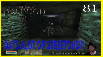 The Elder Scrolls IV Oblivion Max Difficulty DATS ALOT OF SKELETONS part 85