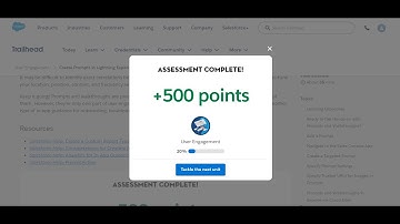 Create Prompts in Lightning Experience | User Engagement - Trailhead Solution #2024
