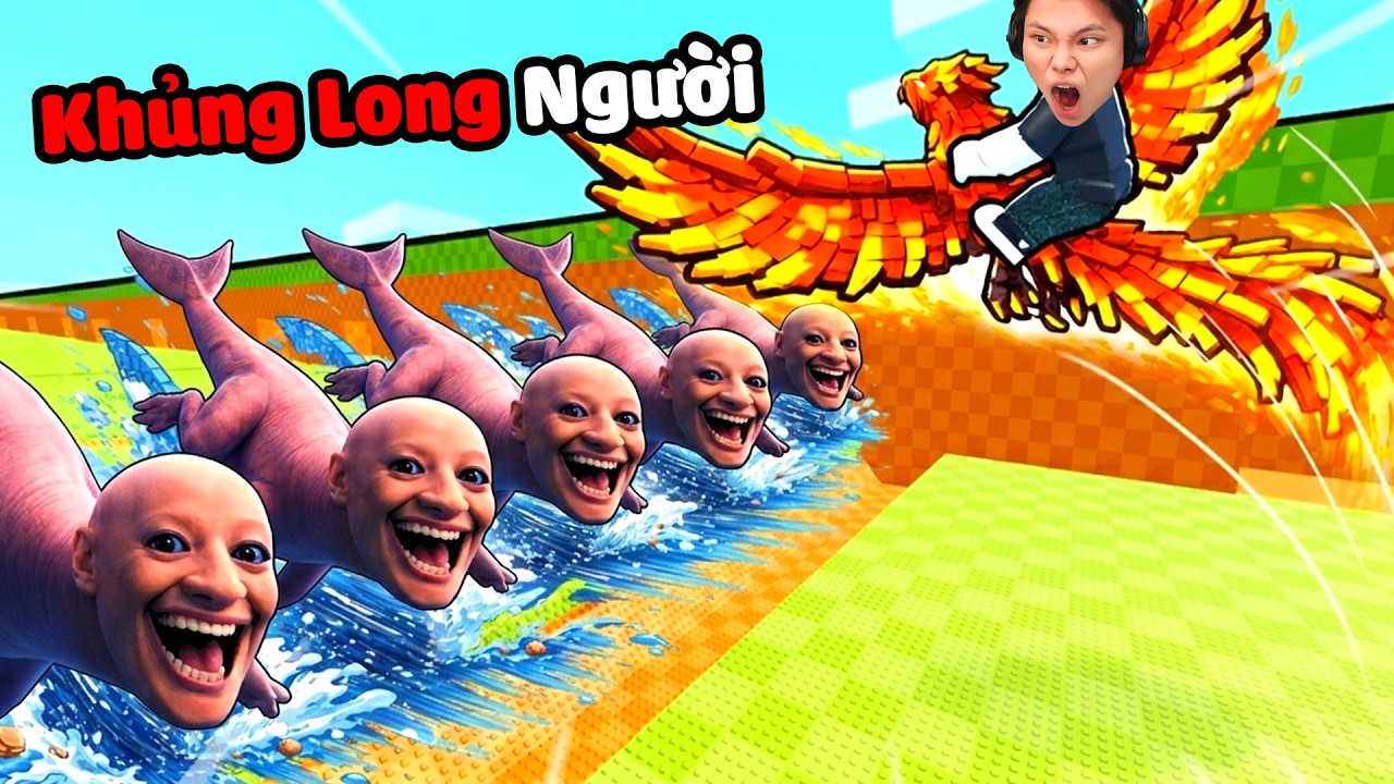 [ROBLOX] JayGray Nhảy Qua Đầu KHỦNG LONG NGƯỜI Siêu Kinh Dị👈😳Thử Thách Obby Cứu Động Vật Tuyệt Chủng