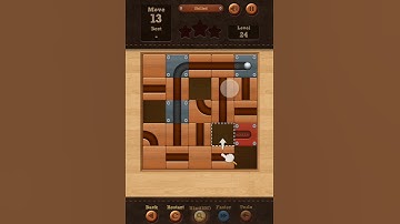 Roll the Ball slide puzzle Skilled Pack Level 24 Solution