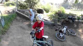 BMX 6 year old Isaiah Ripping @ The Aptos Pump Track 1-28-11