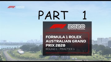 F1 2020 my team career gameplay - part 1 (no commentary)