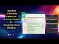 Build an AI Prompt Generator in Google Sheets to Streamline Your Workflow