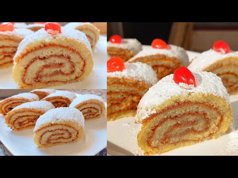 عندك حبة بيض أرواحي نحضرو بيسكوي رولي خفيف تقول جينوازيحمر الوجه بمكونات بسيطة فرحي العايلة ديالك  عندك حبة بيض أرواحي نحضرو بيسكوي رولي خفيف تقول جينوازيحمر الوجه بمكونات بسيطة فرحي العايلة ديالك