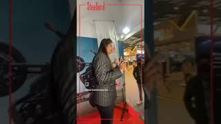 360 spin booth for Steelbird at Auto Expo 2023 Delhi