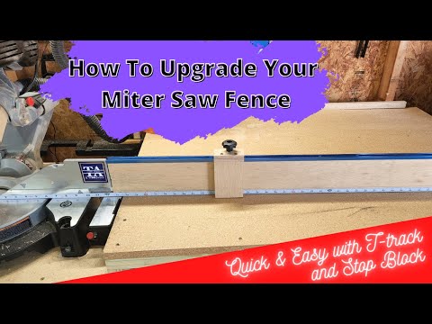 How to Upgrade Your Miter Saw Fence Quick and Easy