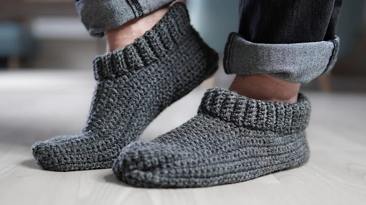 Men's ONE PIECE Slippers with Ribbing