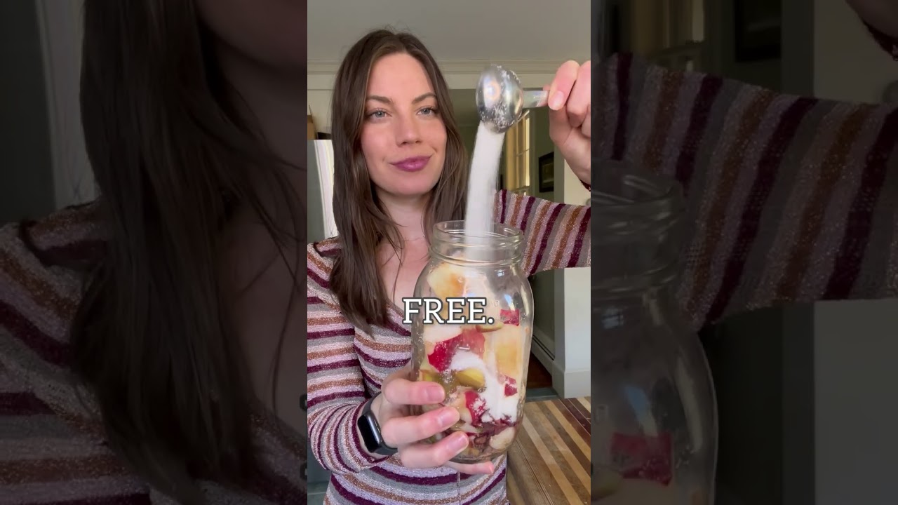 Apple Cider Vinegar From Scraps! 