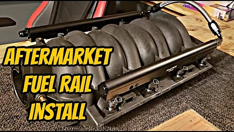 Detailed Aftermarket Fuel Rail Install - How To, Fuel Rails, AN Fittings, Loose Injectors