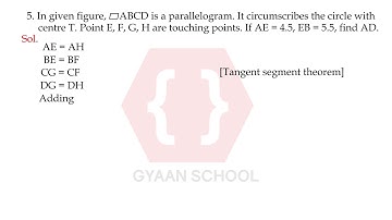 Problem Set 3 Q5, Circle, Chapter 3, Geometry, Class 10th.