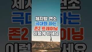 존2(Zone2) 트레이닝, 체지방을 가장 효율적으로 태울 수 있는 방법