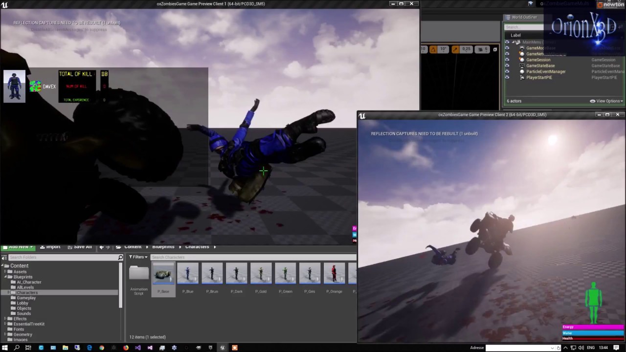 OrionX3D Project - Unreal Engine : Multiplayer updated to 4.19.2-4033788