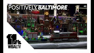 Ellicott City storefronts display holiday train garden in 2021