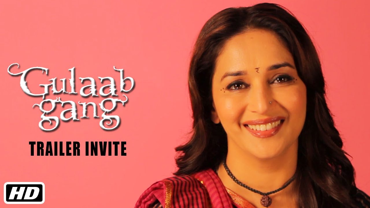 Madhuri Dixit invites you to watch the trailer of Gulaab Gang