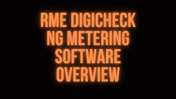 RME DigiCheck NG Metering Software Review