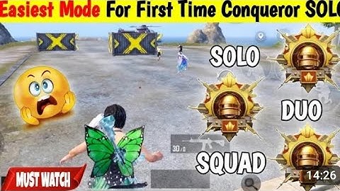 SOLO FPP/TPP : GOLD TO CONQUEROR ONLY IN 5 DAYS BEST TIPS AND TRICKS HOW MANY POINTS FOR DAILY