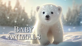 Baby Snow Animals - Amazing World of Winter Wildlife with Relaxing Music