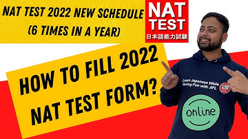 HOW TO FILL JAPANESE NAT TEST 2022 FORM | NAT EXAM 2022 | #nattestform2022 | 日本語能力試験 | JLPT 2022