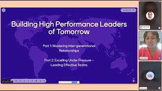 PMI European Interchapter Webinar Series. Part1: Mastering Inter-generational Relationships.