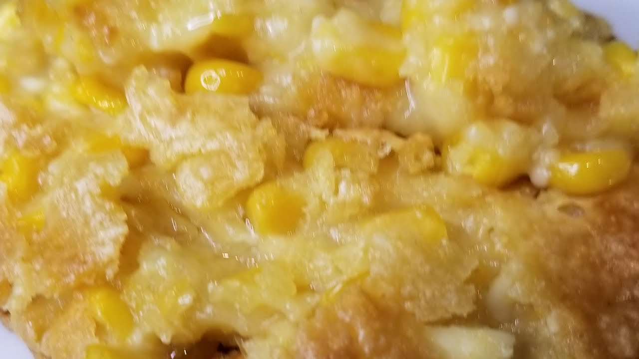 How to make jiffy cornbread PUDDING with cream cheese YouTube