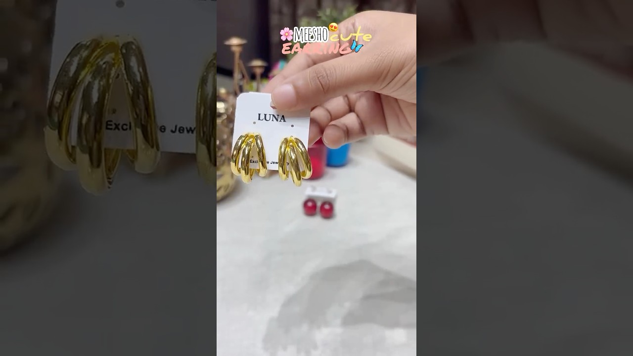 cute earrings from meesho🌸