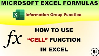 CELL Function- How to use CELL Function in Excel in Hindi screenshot 1