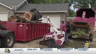 Winthrop cleans up after strong thunderstorms snap trees early Monday morning