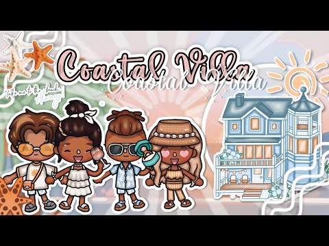Coastal Villa 🩵🐚| BUILD | part1 | Toca Boca Life World