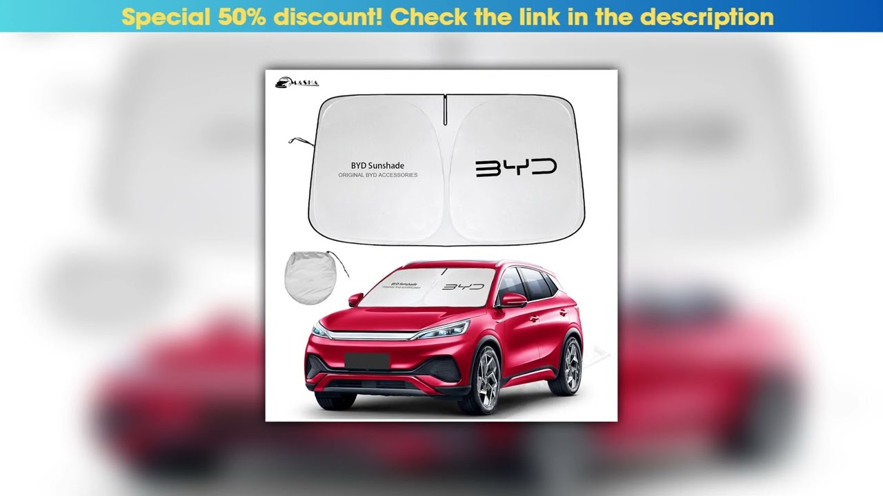 Top Car Windshield Sun Shade For BYD Atto 3 2021-2023 Reflector Sunshade Offers Protection for Car•