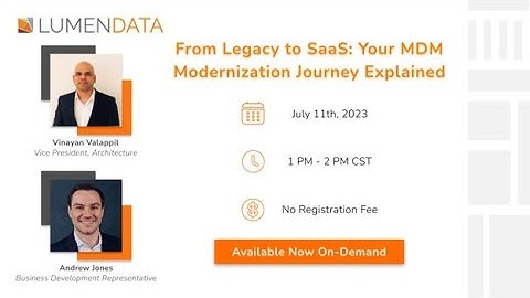 From Legacy to SaaS: Your MDM Modernization Journey Explained