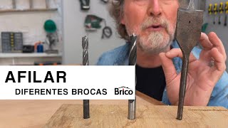 CÓMO AFILAR diferentes tipos de BROCAS FÁCIL ?️- Broca de madera, pala y metal - Bricomanía