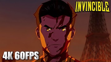 Evil Invincibles Invade Earth - Part 1 | 4K 60FPS | Invincible Season 3 Episode 7