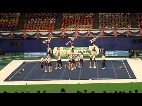 2017 JAPAN CUP 第9位 　関西外国語大学同短期大学部／PYRATES（大阪府）　302.5 = 104.0 + 198.5