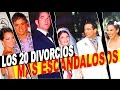 Los 20 DIVORCIOS ms escandalosos de famosos