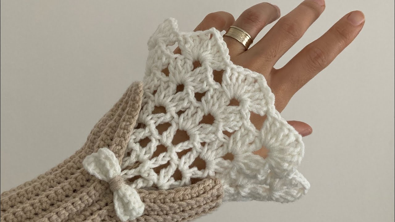 Модные винтажные перчатки / Вязаные перчатки / Аксессуары для вязания спицами и крючком