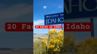 20 Facts About Idaho! #facts #history #fastfacts #travel #funfacts #idaho