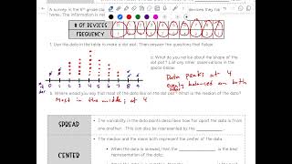 M6 - 16.4 NOTES Dot Plots (MM6-1005)
