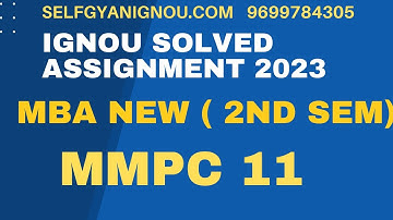 mmpc 11 solved assignment 2023 download mba 2th semester ignou.