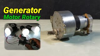 Making a mini electricity generator from a rotary TV antenna