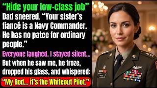 “Hide Your Pathetic Job,” Dad Sneered — Then a Navy SEAL Saw Me and Whispered, “Whiteout”