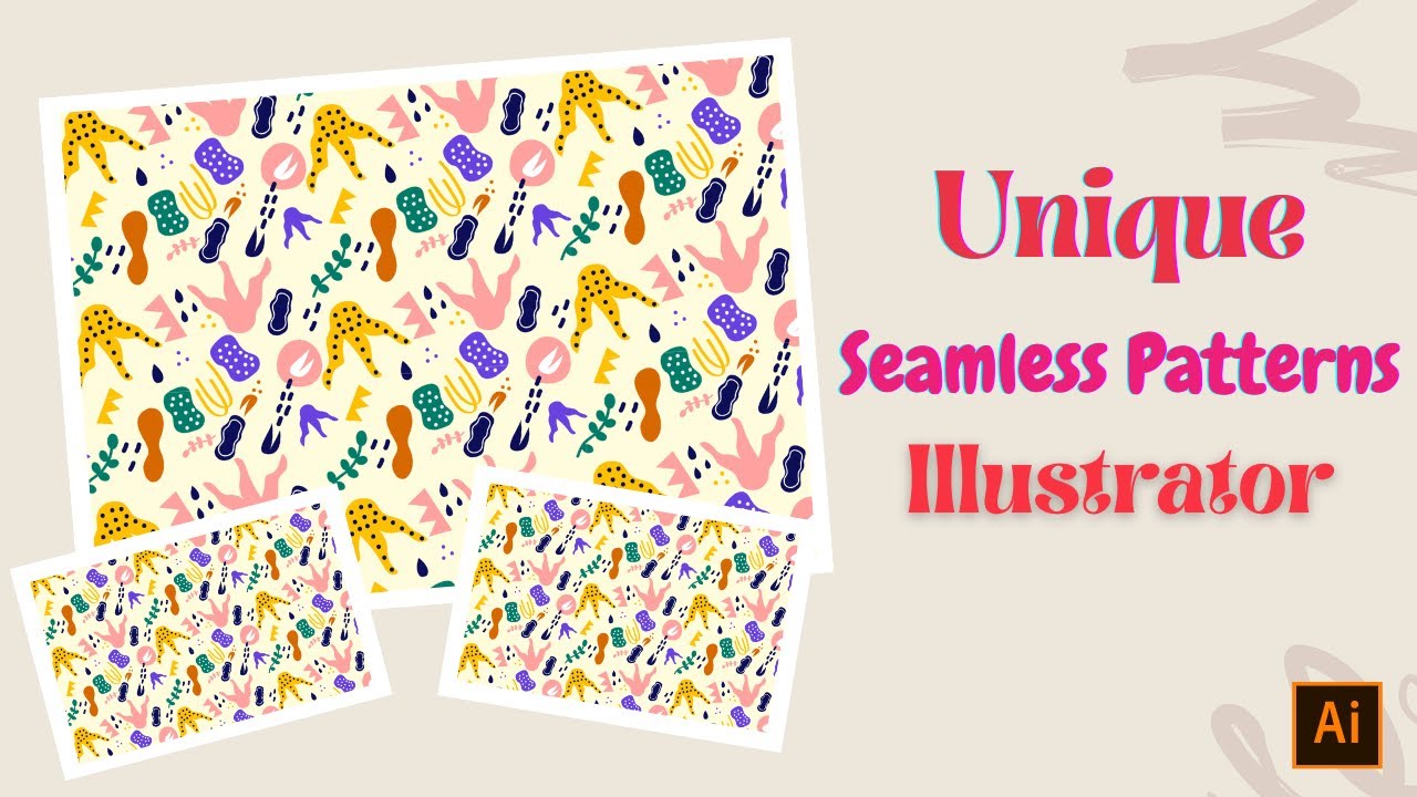 Design Hand Drawn Vector Seamless Patterns in Illustrator | Unique ...