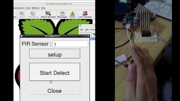 RaspberryPi + LiveCode PIR motion sensor & LED demo