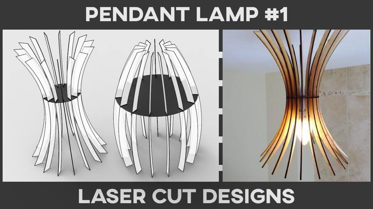 Laser Cut Pendant Lamp #1 