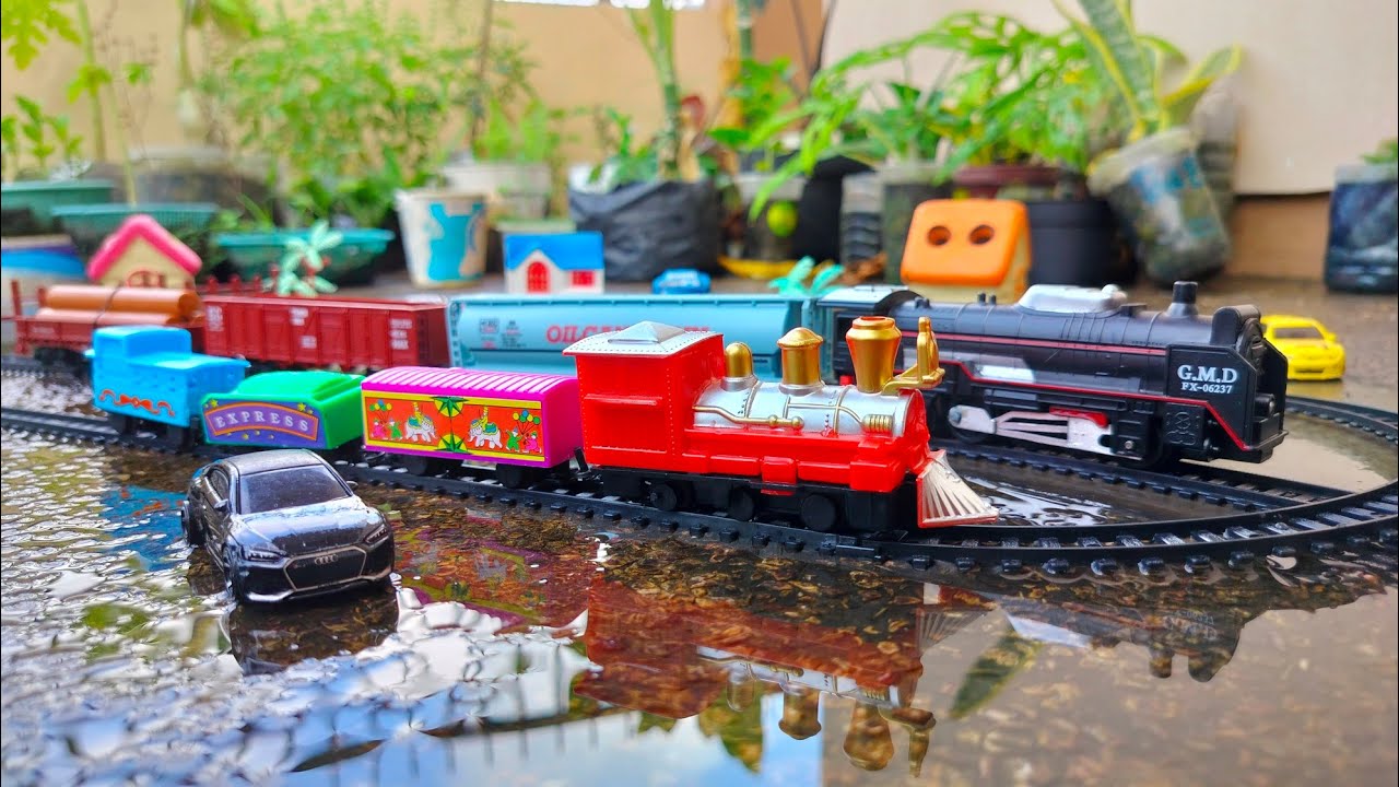 Drama Kereta Api Mencari dan Merakit Mainan Kereta Api Rail King dan ...